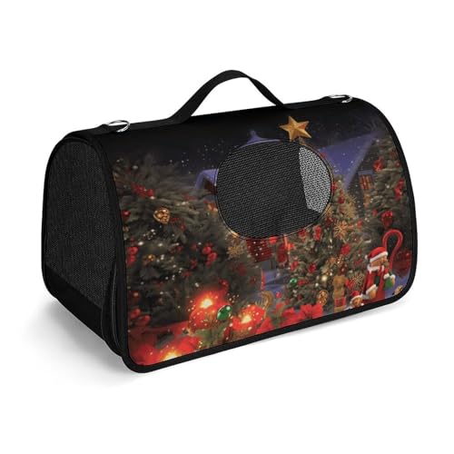 NHYDSPQ Haustier-Handtasche, Weihnachtsmotiv, modische Hundetragetasche für Katzen und kleine Hunde, jede Reise und Outdoor-Aktivität, 45 x 26 x 23,5 cm, Stil NHYDSPQ Haustier-Handtasche, Weihnachtsmotiv, modische Hundetragetasche für Katzen und kleine Hunde, jede Reise und Outdoor-Aktivität, 45 x 26 x 23,5 cm, Stil von NHYDSPQ