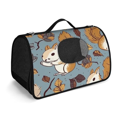 NHYDSPQ Haustier-Handtasche, niedlicher Eichhörnchen-Druck, modische Hundetragetasche für Katzen und kleine Hunde, jede Reise und Outdoor-Aktivität, 45 x 26 x 23,5 cm, Stil NHYDSPQ Haustier-Handtasche, niedlicher Eichhörnchen-Druck, modische Hundetragetasche für Katzen und kleine Hunde, jede Reise und Outdoor-Aktivität, 45 x 26 x 23,5 cm, Stil von NHYDSPQ