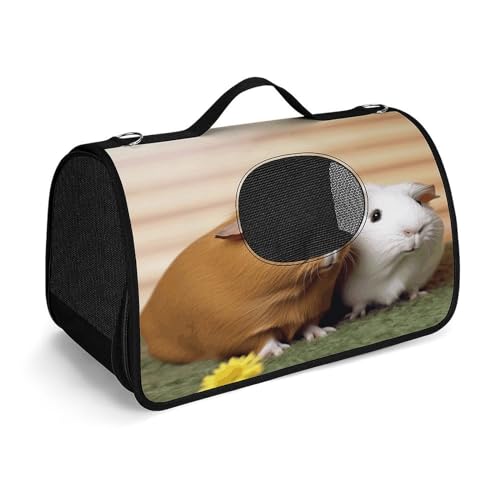 NHYDSPQ Haustier-Handtasche, niedlicher Meerschweinchen-Druck, modische Hundetragetasche für Katzen und kleine Hunde, jede Reise und Outdoor-Aktivität, 45 x 26 x 23,5 cm, Stil NHYDSPQ Haustier-Handtasche, niedlicher Meerschweinchen-Druck, modische Hundetragetasche für Katzen und kleine Hunde, jede Reise und Outdoor-Aktivität, 45 x 26 x 23,5 cm, Stil von NHYDSPQ