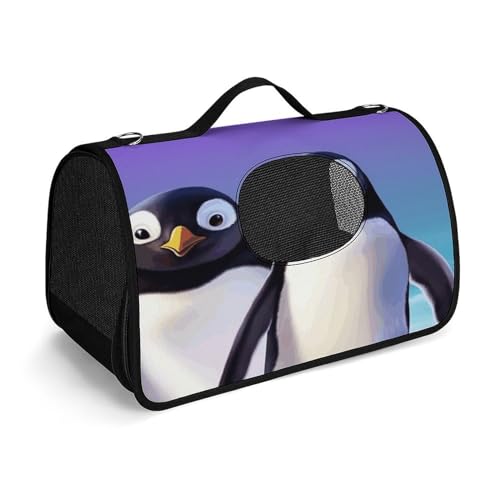 NHYDSPQ Haustier-Handtasche, niedlicher Pinguin-Druck, modische Hundetragetasche für Katzen und kleine Hunde, jede Reise und Outdoor-Aktivität, 45 x 26 x 23,5 cm, Stil NHYDSPQ Haustier-Handtasche, niedlicher Pinguin-Druck, modische Hundetragetasche für Katzen und kleine Hunde, jede Reise und Outdoor-Aktivität, 45 x 26 x 23,5 cm, Stil von NHYDSPQ