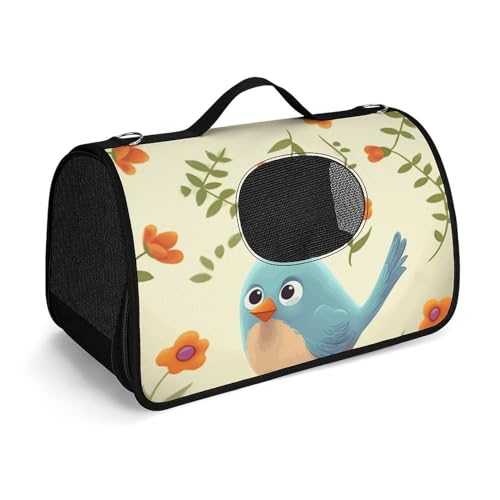 NHYDSPQ Haustier-Handtasche, niedlicher Vogeldruck, modische Hundetragetasche für Katzen und kleine Hunde, jede Reise und Outdoor-Aktivität, 45 x 26 x 23,5 cm, Stil NHYDSPQ Haustier-Handtasche, niedlicher Vogeldruck, modische Hundetragetasche für Katzen und kleine Hunde, jede Reise und Outdoor-Aktivität, 45 x 26 x 23,5 cm, Stil von NHYDSPQ