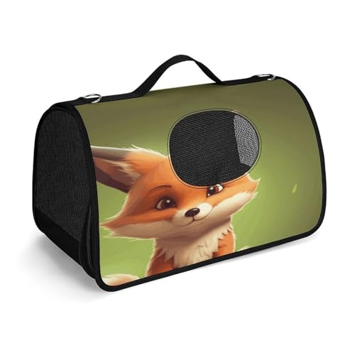 NHYDSPQ Haustier-Handtasche, niedlicher kleiner Fuchs-Druck, modische Hundetragetasche für Katzen und kleine Hunde, jede Reise und Outdoor-Aktivität, 45 x 26 x 23,5 cm, Stil NHYDSPQ Haustier-Handtasche, niedlicher kleiner Fuchs-Druck, modische Hundetragetasche für Katzen und kleine Hunde, jede Reise und Outdoor-Aktivität, 45 x 26 x 23,5 cm, Stil von NHYDSPQ