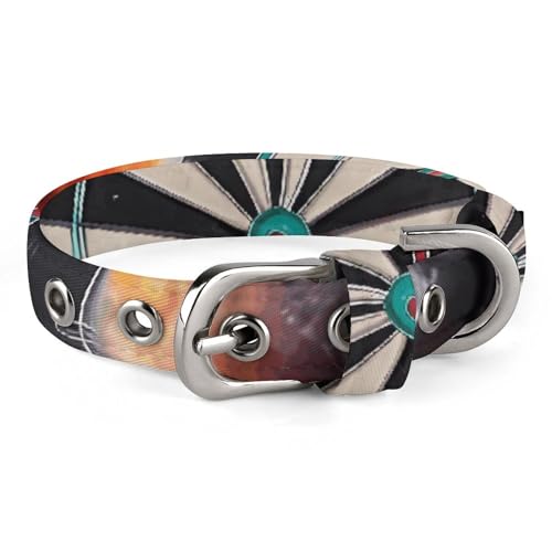 NHYDSPQ Haustierhalsband, Dartscheiben-Druck, Haustierhalsband, personalisierbar, Katzenhalsband für kleine und mittelgroße Hunde, verstellbare Größen, Stil 14 NHYDSPQ Haustierhalsband, Dartscheiben-Druck, Haustierhalsband, personalisierbar, Katzenhalsband für kleine und mittelgroße Hunde, verstellbare Größen, Stil 14 von NHYDSPQ