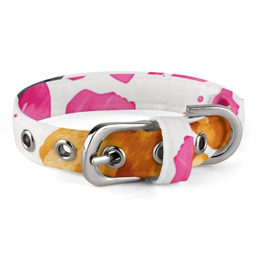 NHYDSPQ Haustierhalsband, buntes Hundehalsband mit Pfotenabdruck, personalisierbar, für kleine und mittelgroße Hunde, verstellbare Größen, Stil 25 NHYDSPQ Haustierhalsband, buntes Hundehalsband mit Pfotenabdruck, personalisierbar, für kleine und mittelgroße Hunde, verstellbare Größen, Stil 25 von NHYDSPQ