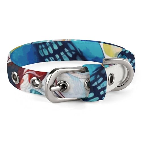 NHYDSPQ Hundehalsband mit Pfauenmuster, personalisierbar, für kleine und mittelgroße Hunde, verstellbare Größen, Stil 20 NHYDSPQ Hundehalsband mit Pfauenmuster, personalisierbar, für kleine und mittelgroße Hunde, verstellbare Größen, Stil 20 von NHYDSPQ