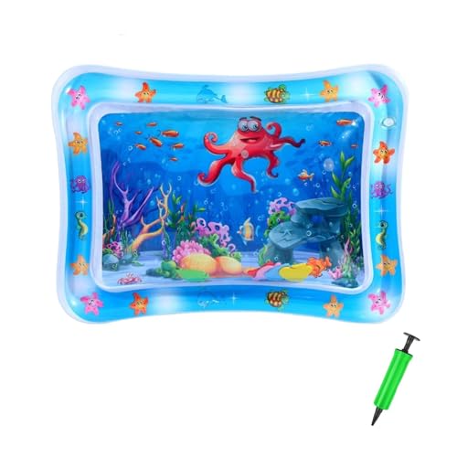 NIANE Verdickte Wassersensor-Spielmatte, 2025 Upgrade Wassersensor-Spielmatte mit Fischen, interaktive Wassersensor-Spielmatte, Coole, Bequeme aufblasbare Wassermatte for gelangweilte Hauskatzen(B) von NIANE