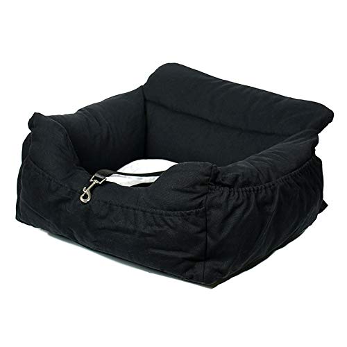 NIBESSER 2-in-1 Autositz und Bett für Hunde, wasserfest und rutschfest, Sitzerhöhung für Katzen, Abnehmbarer Bezug und Kissen von NIBESSER