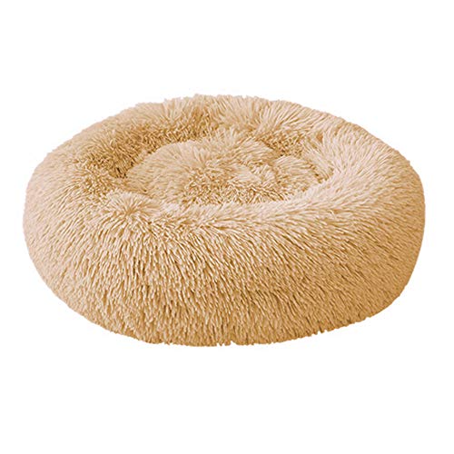 NIBESSER Hundebett Katzenbett Flauschig Weiche PV-Samtoberfläche Haustierbett Donut Plüsch Warm Hundesofa von NIBESSER