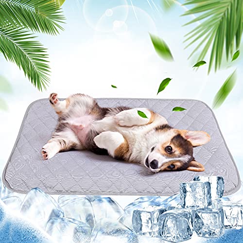 NIBESSER Kühlmatte für Hunde Pet Dog Cooling Mat Selbstkühlende Matte Hunde Katzen Haustier Kühlmatte von NIBESSER