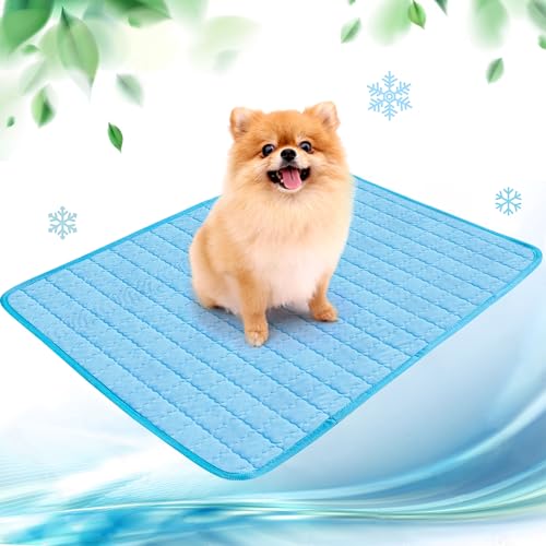 NIBESSER Kühlmatte für Hunde Pet Dog Cooling Mat Sommer Selbstkühlende Matte Hunde Katzen Haustier Kühlmatte Natürlich von NIBESSER