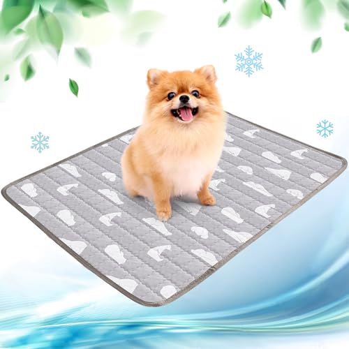NIBESSER Kühlmatte für Hunde Pet Dog Cooling Mat Sommer Selbstkühlende Matte Hunde Katzen Haustier Kühlmatte Natürlich von NIBESSER