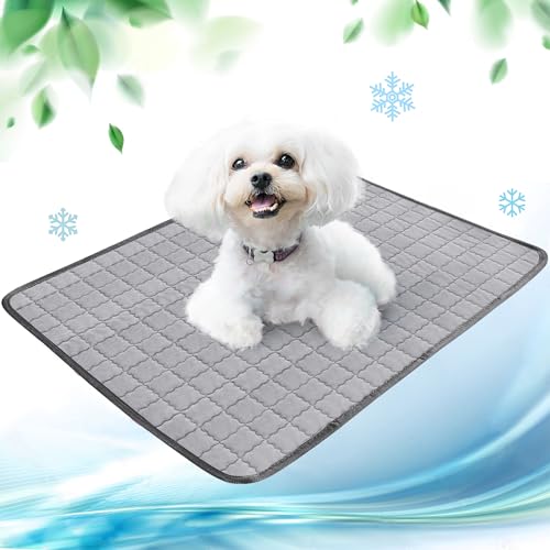 NIBESSER Kühlmatte für Hunde Pet Dog Cooling Mat Sommer Selbstkühlende Matte Hunde Katzen Haustier Kühlmatte Natürlich von NIBESSER