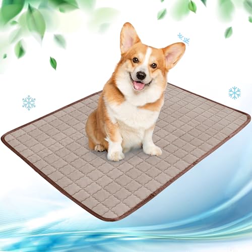 NIBESSER Kühlmatte für Hunde Pet Dog Cooling Mat Sommer Selbstkühlende Matte Hunde Katzen Haustier Kühlmatte Natürlich von NIBESSER
