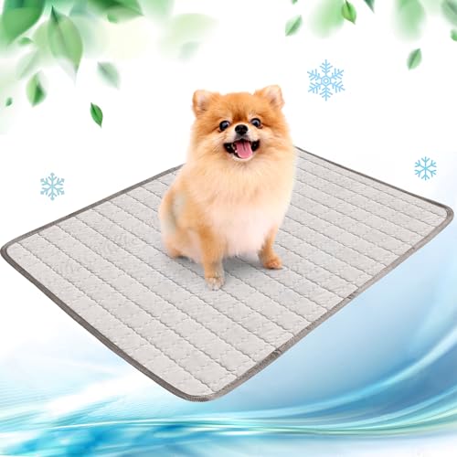NIBESSER Kühlmatte für Hunde Pet Dog Cooling Mat Sommer Selbstkühlende Matte Hunde Katzen Haustier Kühlmatte Natürlich von NIBESSER