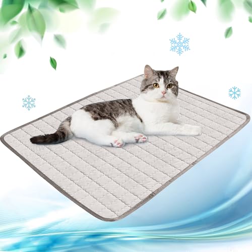 NIBESSER Kühlmatte für Hunde Pet Dog Cooling Mat Sommer Selbstkühlende Matte Hunde Katzen Haustier Kühlmatte Natürlich von NIBESSER