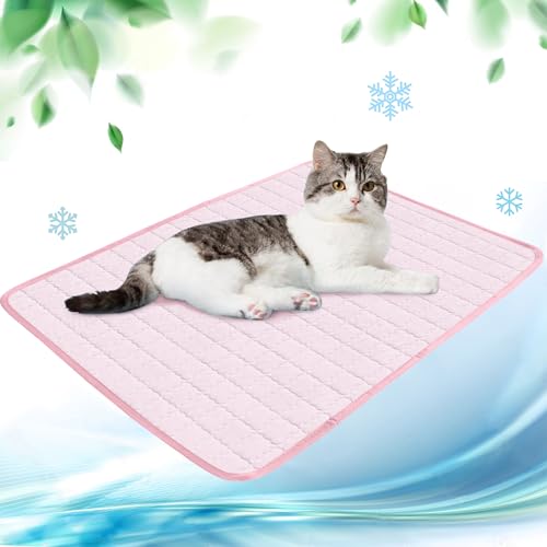 NIBESSER Kühlmatte für Hunde Pet Dog Cooling Mat Sommer Selbstkühlende Matte Hunde Katzen Haustier Kühlmatte Natürlich von NIBESSER
