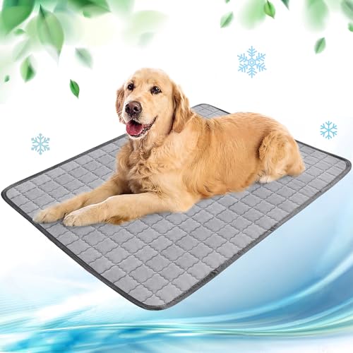 NIBESSER Kühlmatte für Hunde Pet Dog Cooling Mat Sommer Selbstkühlende Matte Hunde Katzen Haustier Kühlmatte Natürlich von NIBESSER