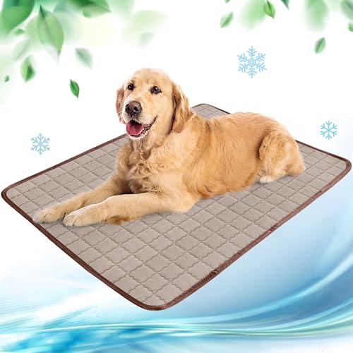 NIBESSER Kühlmatte für Hunde Pet Dog Cooling Mat Sommer Selbstkühlende Matte Hunde Katzen Haustier Kühlmatte Natürlich von NIBESSER