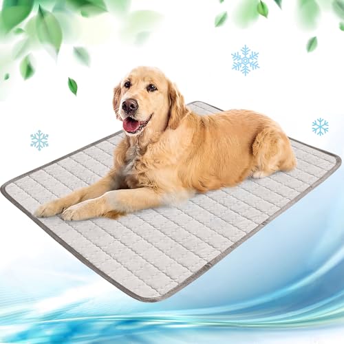 NIBESSER Kühlmatte für Hunde Pet Dog Cooling Mat Sommer Selbstkühlende Matte Hunde Katzen Haustier Kühlmatte Natürlich von NIBESSER