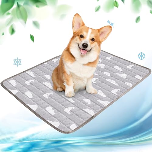 NIBESSER Kühlmatte für Hunde Pet Dog Cooling Mat Sommer Selbstkühlende Matte Hunde Katzen Haustier Kühlmatte Natürlich von NIBESSER