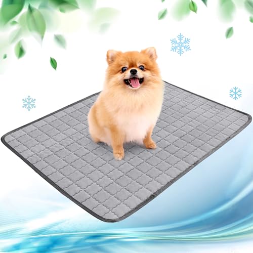 NIBESSER Kühlmatte für Hunde Pet Dog Cooling Mat Sommer Selbstkühlende Matte Hunde Katzen Haustier Kühlmatte Natürlich von NIBESSER