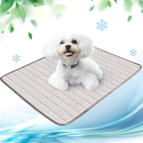 NIBESSER Kühlmatte für Hunde Pet Dog Cooling Mat Sommer Selbstkühlende Matte Hunde Katzen Haustier Kühlmatte Natürlich von NIBESSER