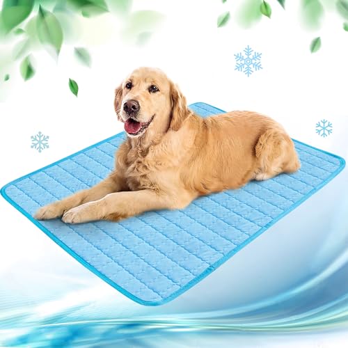 NIBESSER Kühlmatte für Hunde Pet Dog Cooling Mat Sommer Selbstkühlende Matte Hunde Katzen Haustier Kühlmatte Natürlich von NIBESSER