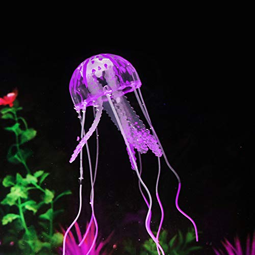 NIBESSER Leuchtende Quallen als Dekoration für Aquarium Jellyfish Aquarium Dekoration Fisch Tank Aquarium Ornament Glowing-Effekt Fish Tank Ornament von NIBESSER