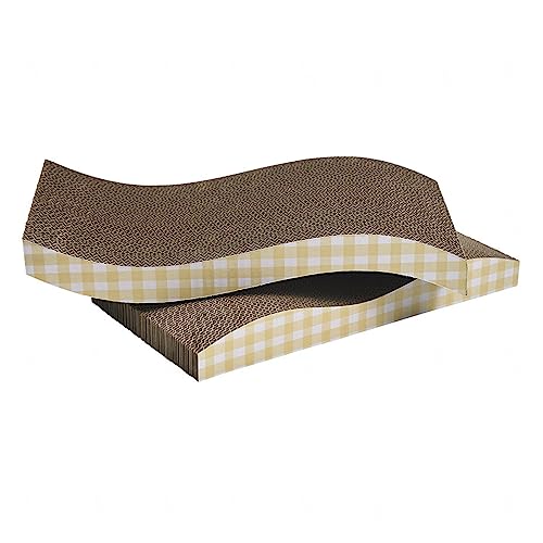 2er-Pack Katzenkratzpad, Recyceltes Wellpappen-Katzenkratzpad, Typ S, Katzenkratzpad, Liegesofa, Zum Schutz von Möbeln 2er-Pack Katzenkratzpad, Recyceltes Wellpappen-Katzenkratzpad, Typ S, Katzenkratzpad, Liegesofa, Zum Schutz von Möbeln von NIBHZ