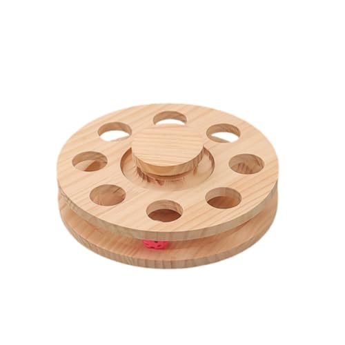 Drehteller aus Massivem Holz, Katzenspielzeug, Sisal-Klauenschleifen und Amüsantes All-in-One-Katzenkratzbrett, Katzenzubehör,A Drehteller aus Massivem Holz, Katzenspielzeug, Sisal-Klauenschleifen und Amüsantes All-in-One-Katzenkratzbrett, Katzenzubehör,A von NIBHZ