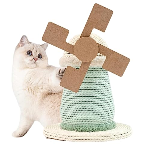 Katze Pilz Sisalbaum Modell Kratzt Kätzchen Seil Schärft Nägel Schützt Sofa Spielt Unterhält Beruhigt Orangefarbenes Modell,Windmill von NIBHZ