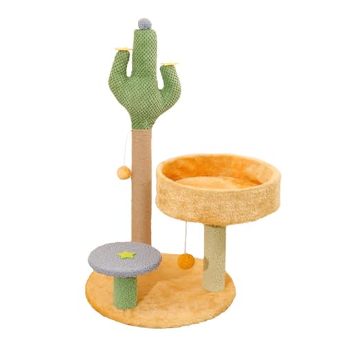 Katzenklettergerüst, Katzenbett, Katzenbaum, Integrierter Kleiner Kaktus, Katzenspielzeug, Katzenregal, Heimtierbedarf Katzenklettergerüst, Katzenbett, Katzenbaum, Integrierter Kleiner Kaktus, Katzenspielzeug, Katzenregal, Heimtierbedarf von NIBHZ