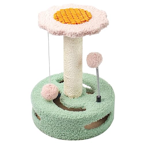 Katzenkratzbaum, Pilz-Kratzspielzeug für Katzen und Kätzchen, Katzenspielzeug, Hängender Pompon, Ball mit Feder für Kätzchen und Katzen Im Innenbereich,Medium C Katzenkratzbaum, Pilz-Kratzspielzeug für Katzen und Kätzchen, Katzenspielzeug, Hängender Pompon, Ball mit Feder für Kätzchen und Katzen Im Innenbereich,Medium C von NIBHZ
