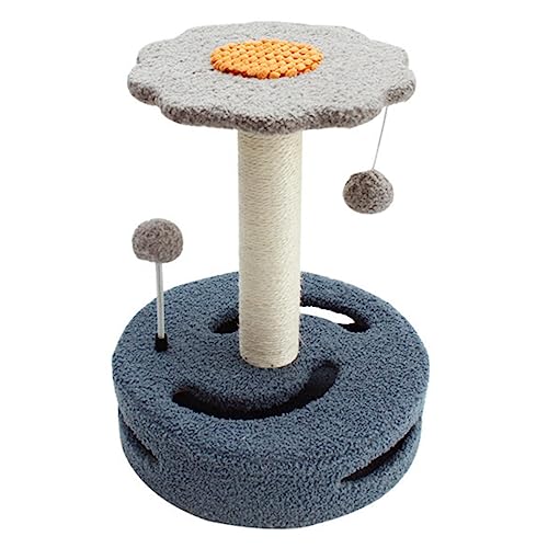 Katzenkratzbaum, für Große Katzen, Kratzbaum mit Sisalseil, Spielzeugball Zum Aufhängen für Katzen und Weicher Decke,Blue-Large Katzenkratzbaum, für Große Katzen, Kratzbaum mit Sisalseil, Spielzeugball Zum Aufhängen für Katzen und Weicher Decke,Blue-Large von NIBHZ