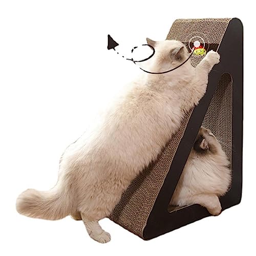 Katzenkratzbrett aus Pappe, Katzenkratzpad mit Ball, 2-in-1, Katzenkratzbrett für Hauskatzen, Abnehmbar, Gewellt, Katzenminze Im Lieferumfang Enthalten,A Katzenkratzbrett aus Pappe, Katzenkratzpad mit Ball, 2-in-1, Katzenkratzbrett für Hauskatzen, Abnehmbar, Gewellt, Katzenminze Im Lieferumfang Enthalten,A von NIBHZ