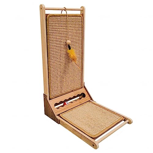 Katzenkratzer, Kratzbaum mit Sisal-Kratzbrett, Haustierrampe mit DREI Unterschiedlich Höhenverstellbaren Betten für Große Katzen und Kleine Hunde Im Innenbereich mit Einem Gewicht,B Katzenkratzer, Kratzbaum mit Sisal-Kratzbrett, Haustierrampe mit DREI Unterschiedlich Höhenverstellbaren Betten für Große Katzen und Kleine Hunde Im Innenbereich mit Einem Gewicht,B von NIBHZ