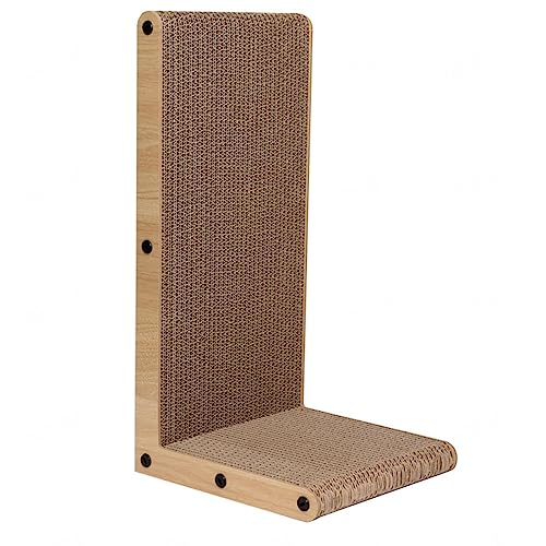 Katzenkratzer, Premium-Kratzunterlage mit Stabilem, Mattiertem Rahmen und Drehspielzeug, Vertikal Gebogene Katzenkratzer für Hauskatzen,A Katzenkratzer, Premium-Kratzunterlage mit Stabilem, Mattiertem Rahmen und Drehspielzeug, Vertikal Gebogene Katzenkratzer für Hauskatzen,A von NIBHZ
