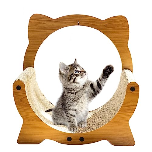 Katzenkratzpad aus Pappe, Katzenkratz-Loungebett, Katzenkratzschüssel, Langlebiges Recyclingbrett Zum Schutz von Möbeln, Katzen-Kitty-Trainingsspielzeug von NIBHZ