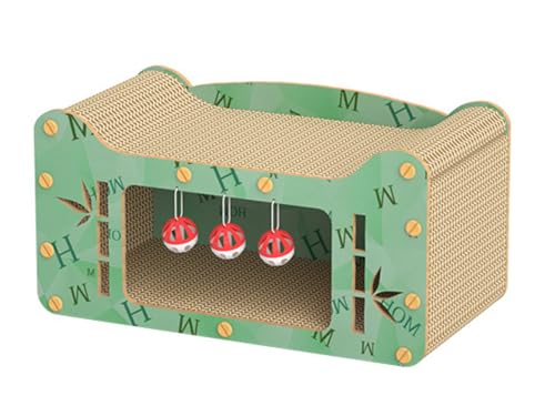 Kratzbaum für Katzen, Gebogener Block aus Wendekarton, Hochwertiger Karton und Struktur,48cm Kratzbaum für Katzen, Gebogener Block aus Wendekarton, Hochwertiger Karton und Struktur,48cm von NIBHZ