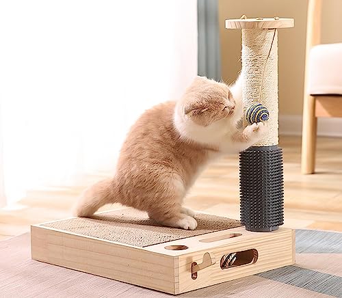 Kratzbaum für Katzen – Kratzbäume mit Spielfläche und Sitzstange – Möbel-Kratzschutz für Hauskatzen,D Kratzbaum für Katzen – Kratzbäume mit Spielfläche und Sitzstange – Möbel-Kratzschutz für Hauskatzen,D von NIBHZ