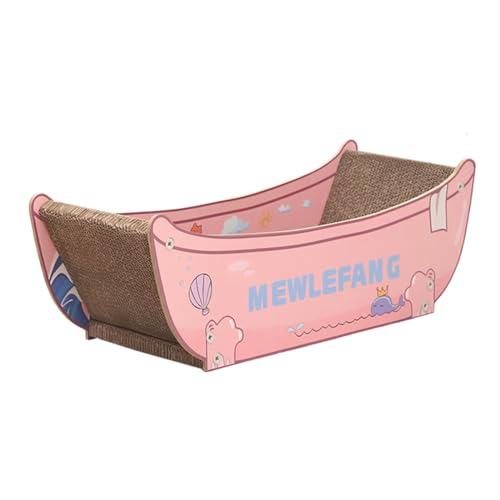 Kratzbrett für Katzen, Klauenschleifer aus Wellpapier, Verschleißfeste und Fusselfreie Chaiselongue, Katzenzubehör,B Kratzbrett für Katzen, Klauenschleifer aus Wellpapier, Verschleißfeste und Fusselfreie Chaiselongue, Katzenzubehör,B von NIBHZ