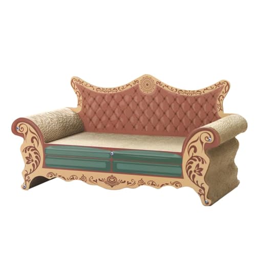 Kratzbrett für Katzen, Klauenschleifer aus Wellpapier, Verschleißfeste und Fusselfreie Chaiselongue, Katzenzubehör,C Kratzbrett für Katzen, Klauenschleifer aus Wellpapier, Verschleißfeste und Fusselfreie Chaiselongue, Katzenzubehör,C von NIBHZ