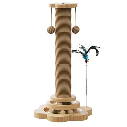 Massivholz-Drehteller, Katzenspielzeug, Sisal-Säule, Krallenschleifer, Verschleißfest und Fusselfrei, Heimtierbedarf,46cm Massivholz-Drehteller, Katzenspielzeug, Sisal-Säule, Krallenschleifer, Verschleißfest und Fusselfrei, Heimtierbedarf,46cm von NIBHZ