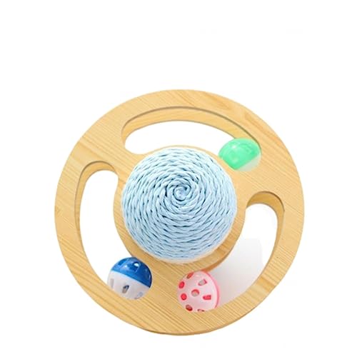 NIBHZ Katzenballbahn, Katzenballspielzeug, Kitty Toys Roller, Interaktives Katzenspielzeug, Kreisbahn, DIY-Spaßspielzeug für Geistige und Körperliche Bewegung von Kätzchen,Small von NIBHZ