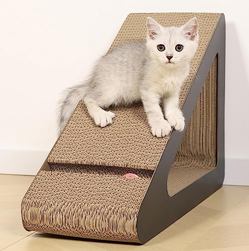 Premium-Katzenkratzer, Keilförmige Wellpappe Ist Wendbar, Hält 2X Länger, Natürliche Neigung, Ergonomischer Als Kratzbaum, Aussparungen Zum Verstecken von Spielzeug,medium Premium-Katzenkratzer, Keilförmige Wellpappe Ist Wendbar, Hält 2X Länger, Natürliche Neigung, Ergonomischer Als Kratzbaum, Aussparungen Zum Verstecken von Spielzeug,medium von NIBHZ