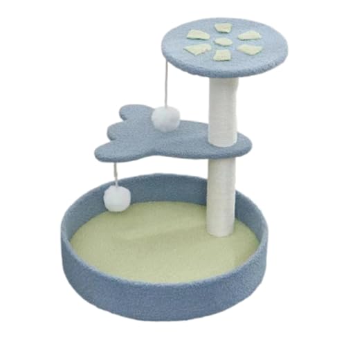 Sisal-Katzenkratzbrett, Katzenbett, Integrierter Vertikaler Katzenkletterrahmen, Hanfseil, Verschleißfestes und Nicht Splitterndes Spielzeug, Nimmt Keinen Platz für Katzenzubehör EIN,Blue Sisal-Katzenkratzbrett, Katzenbett, Integrierter Vertikaler Katzenkletterrahmen, Hanfseil, Verschleißfestes und Nicht Splitterndes Spielzeug, Nimmt Keinen Platz für Katzenzubehör EIN,Blue von NIBHZ