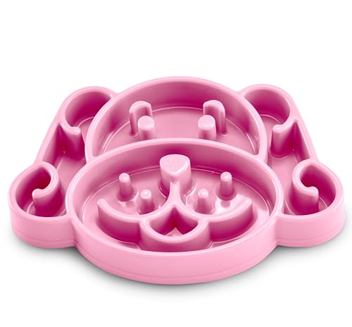 NICE PAWS Slow Feeder Hundenapf, 3 Tassen, Anti-Ersticken & Anti-Schlucken, Reduziert Blähungen, Rutschfest, Langlebiger Langsamer Fressnapf für Kleine bis Mittlere Hunde, Gesunder Futternapf für von NICE PAWS