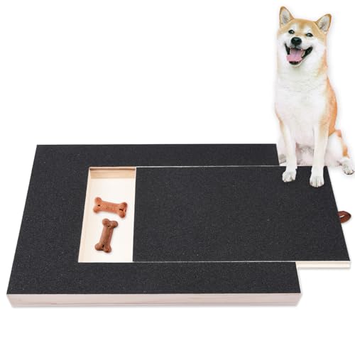 Kratzbrett Hund Krallen Hunde kratzbrett für Nägel mit Leckerli-Box Hundekratzbrett, Welpenfeile, Schleifpapier multifunktionaler, stressfreier Brettkratzer mit Snackbox for Nails Kratzbrett Hund Krallen Hunde kratzbrett für Nägel mit Leckerli-Box Hundekratzbrett, Welpenfeile, Schleifpapier multifunktionaler, stressfreier Brettkratzer mit Snackbox for Nails von NICECRAFT