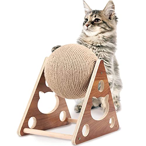 NICEKAY Katzenspielzeug Sisalball, Kratzkugel für Katzen, Katzen Interaktives Spielzeug, Selbstbeschäftigung Interaktives Katzenspielzeug,Large Cat NICEKAY Katzenspielzeug Sisalball, Kratzkugel für Katzen, Katzen Interaktives Spielzeug, Selbstbeschäftigung Interaktives Katzenspielzeug,Large Cat von NICEKAY