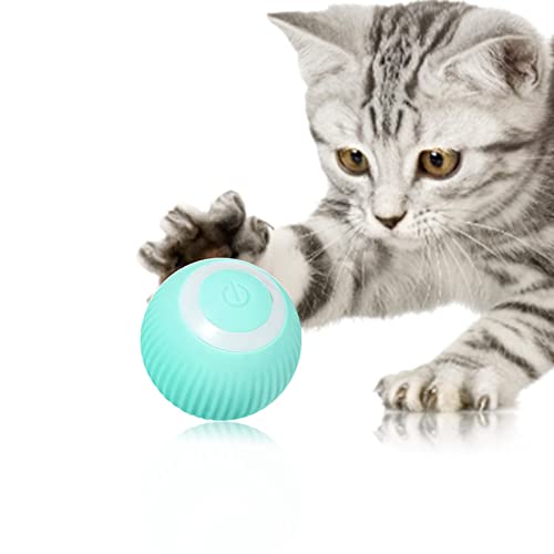 NICERAM 360 Grad drehbares intelligentes interaktives Katzenspielzeug,Smart Modes Interactive Pet Toy Wiederaufladbares Spielzeug für Katzen und Kätzchen - Intelligentes Anti-Depressions-Spielzeug von NICERAM